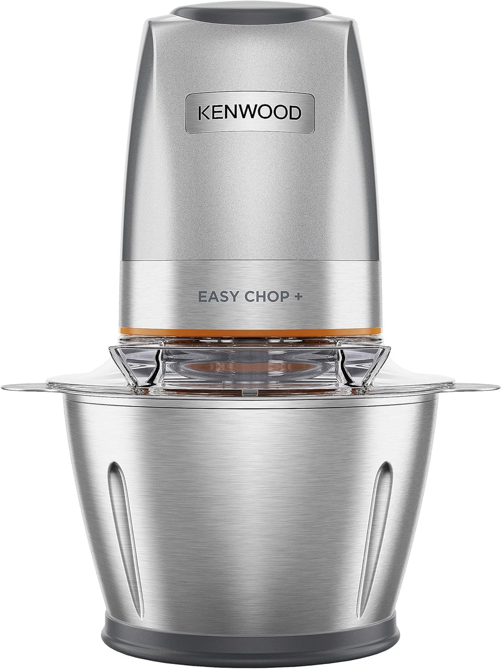 Kenwood CHP62 Easy Chop+ – Mini Hachoir 500W avec Bol en Verre/inox & Lames QuadBlade
