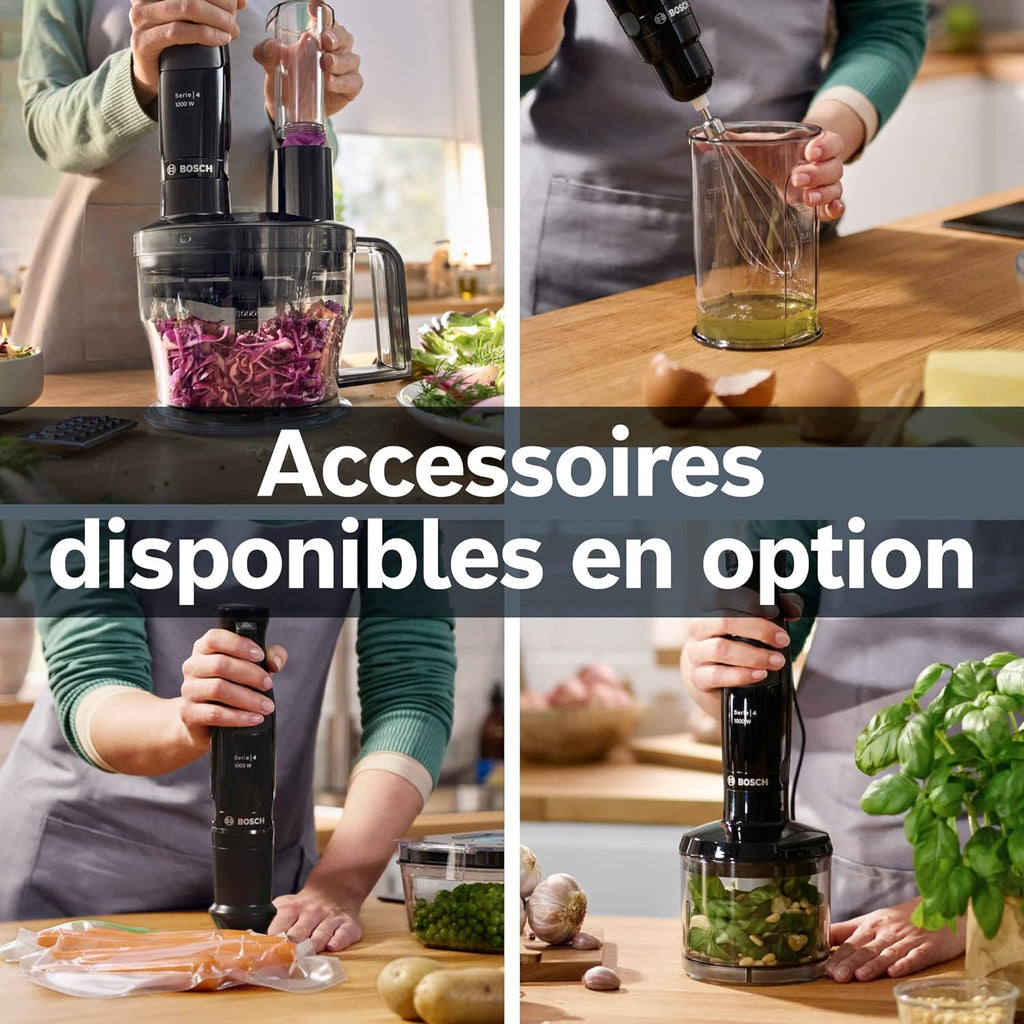 Bosch - ErgoMaster Series 4 Mixeur plongeant, 1000W,