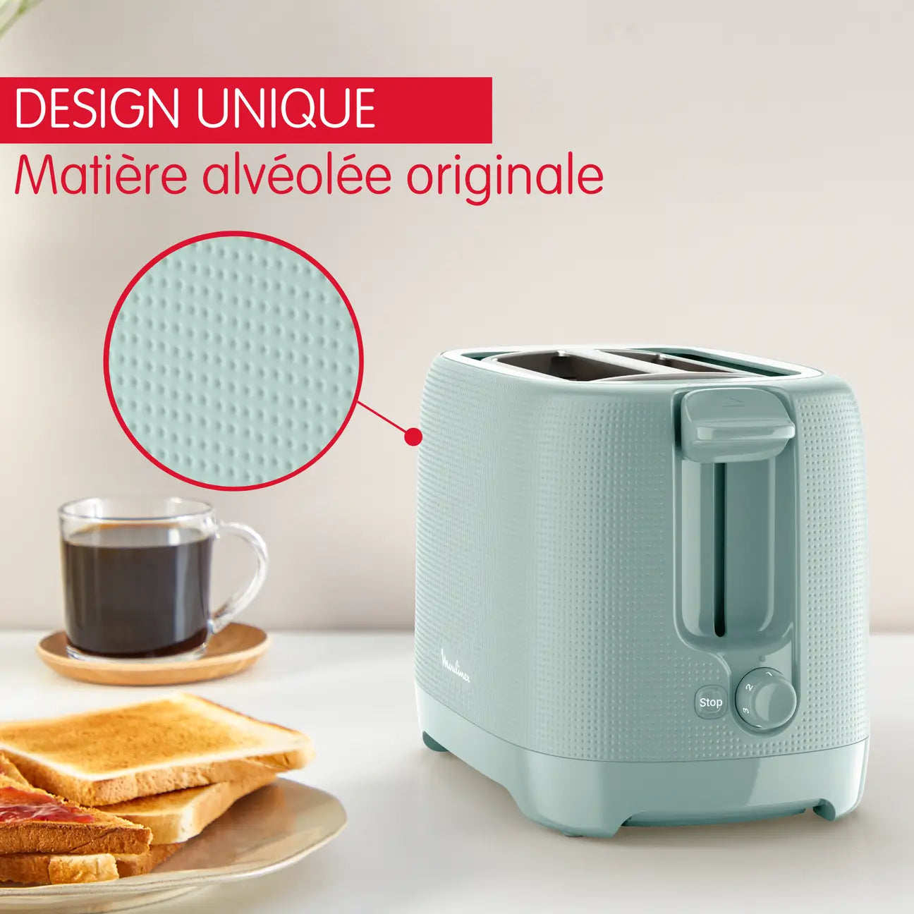 Moulinex Grille-pain 2 fentes Morning