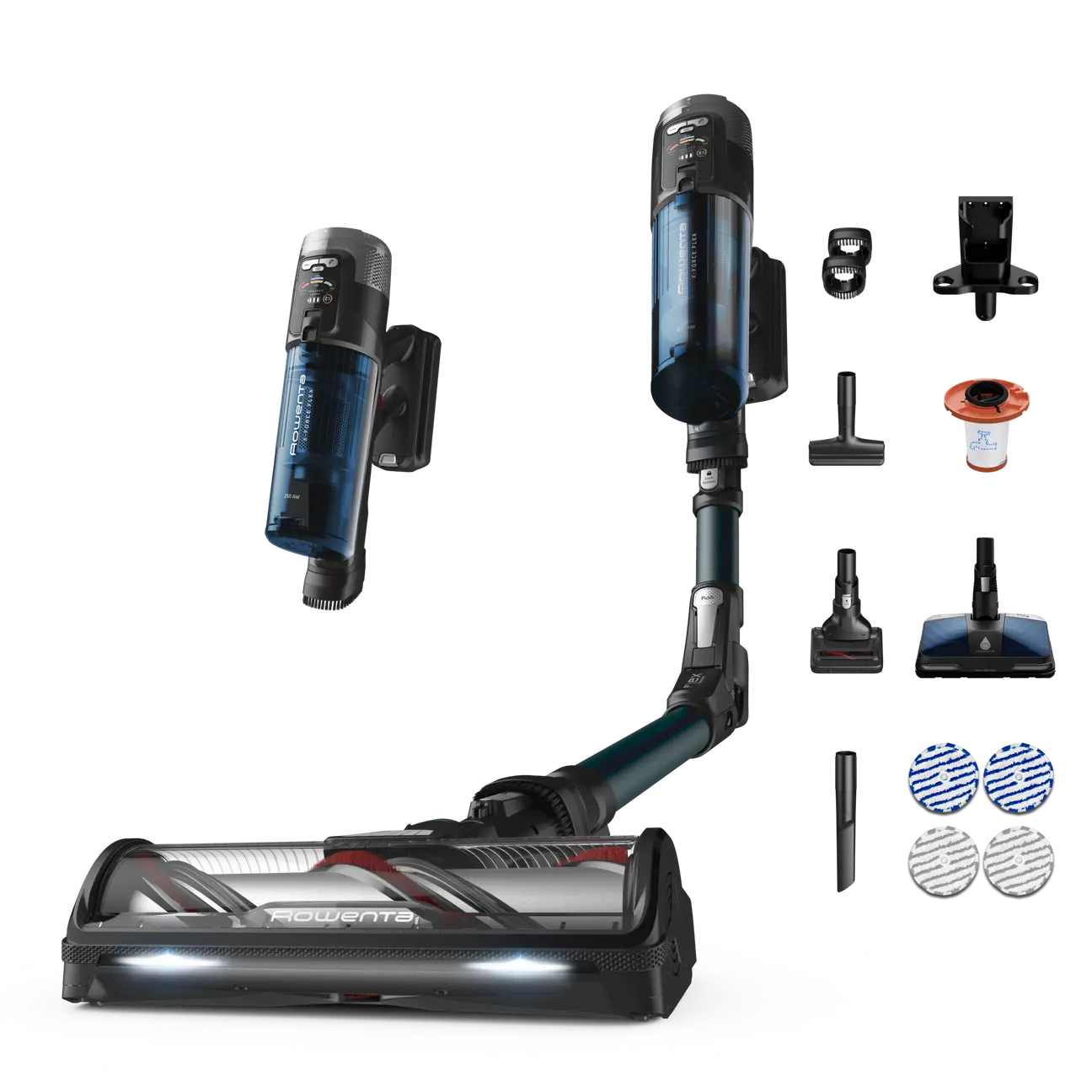 Rowenta X-Force Flex 13.60 Aqua - aspirateur balai sans fil avec accessoires