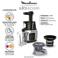 Juice & Clean ZU420E10 Extracteur de jus - 150W - Fonction EasyClean