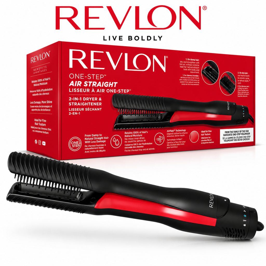 REVLON ONE STEP AIR STRAIGHT RVDR5330E SÈCHE-CHEVEUX LISSANT 2 EN 1