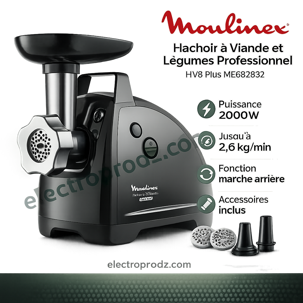 Hachoir à Viande et Légumes Professionnel Moulinex HV8 Plus ME682832