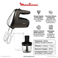 Moulinex PowerMix Silence – Performances Puissantes et Silencieuses pour Vos Préparations Culinaires