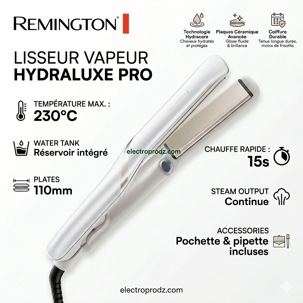 Remington Lisseur A Vapeur Hydraluxe Pro S9001