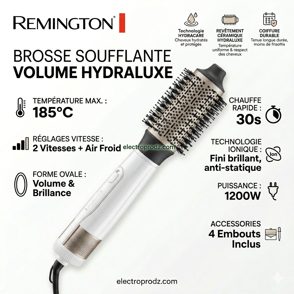 Remington Brosse soufflante volume HYDRAluxe