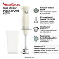 Moulinex Bras Mixeur SOLEIL 450 W IVOIRE