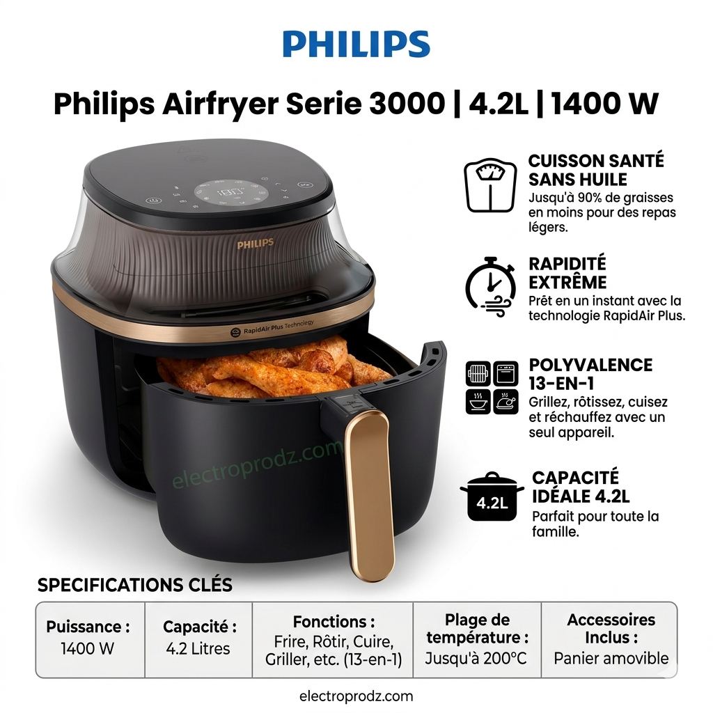 Philips Airfryer Serie 3000 4.2L 1400 W