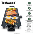 Techwood Planche Electrique Tepan Yakki Gril