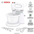 Bosch CleverMixx MFQ2600W — Batteur électrique puissant et compact