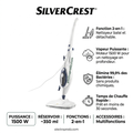 Nettoyeur à vapeur 2-en-1 SilverCrest – 1500 W