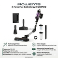 Rowenta X-Force Flex 9.60 Allergy RH2037WO Aspirateur sans fil