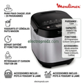 Machine À Pain 20 Programmes 720w Pain And Délices Moulinex OW240E30
