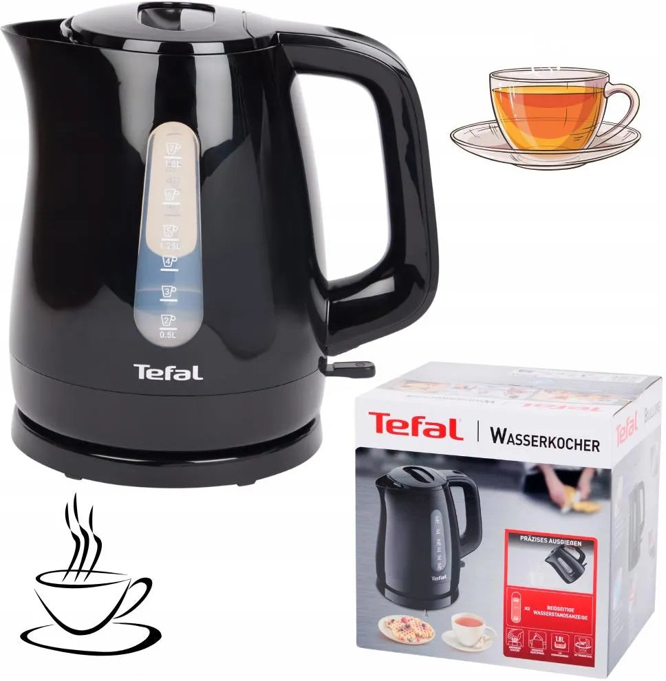 BOUILLOIRE TEFAL Uno 1.5L 2400W KO1508DE NOIR