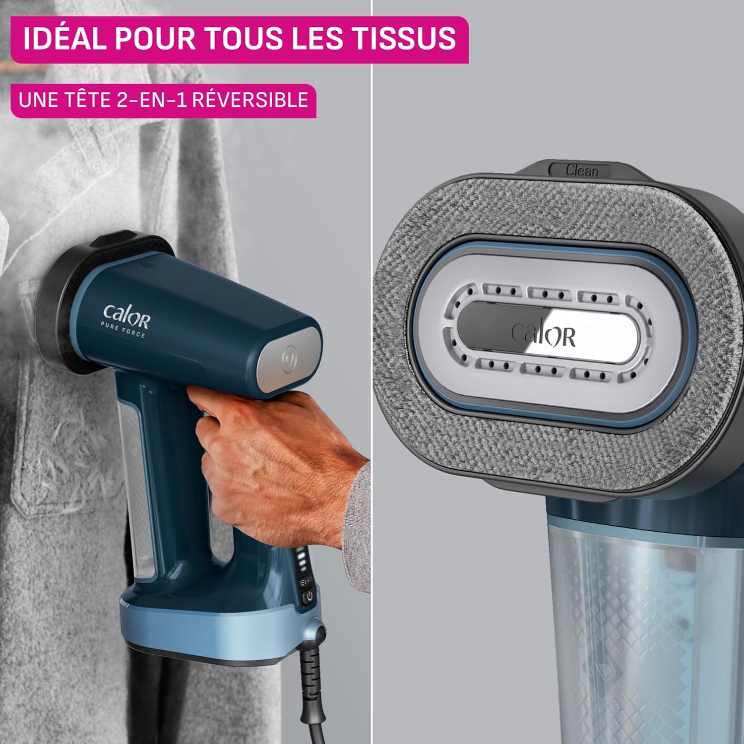 Défroisseur vapeur Calor Pure Force 3-en-1