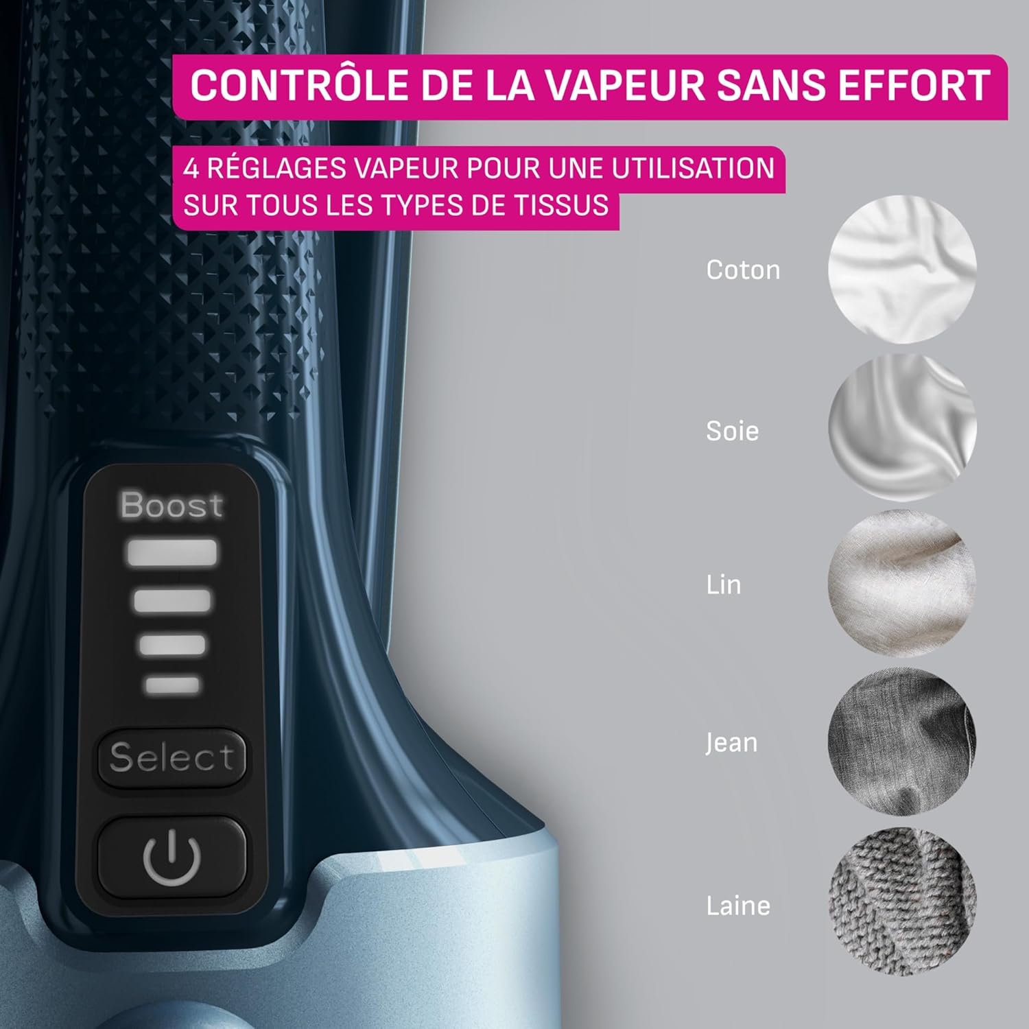 Défroisseur vapeur Calor Pure Force 3-en-1