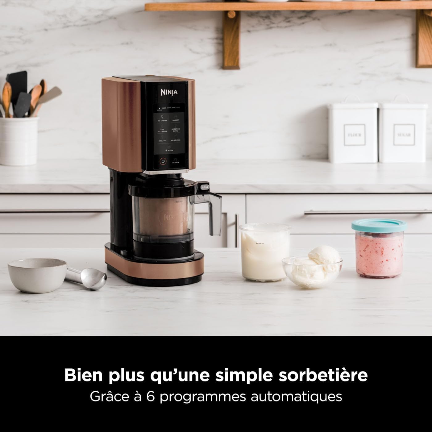 Sorbetière Ninja CREAMi – 800W – 1,4L – 7 Programmes