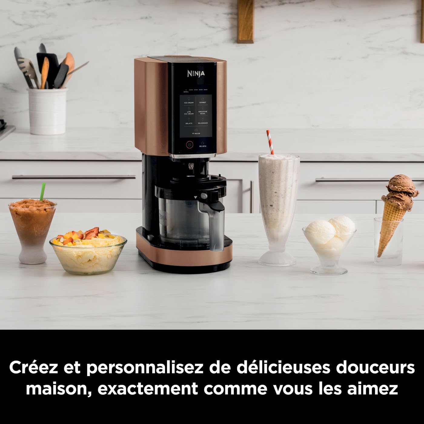 Sorbetière Ninja CREAMi – 800W – 1,4L – 7 Programmes