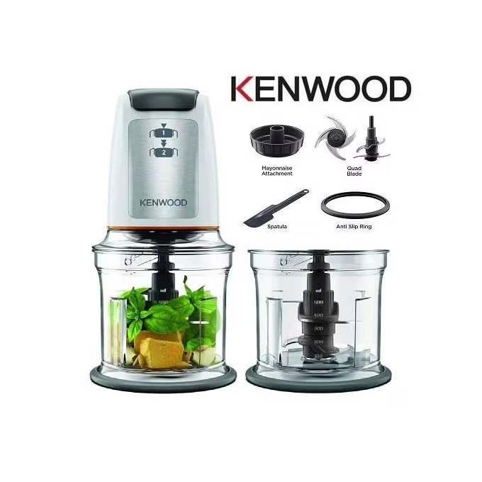 Hachoir électrique Kenwood 500 W avec 2 bols de 500 ml chp61.200wh