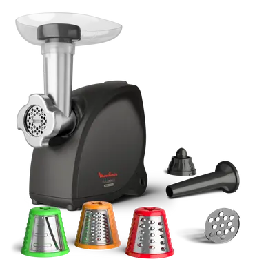 HV4 Successor, Hachoir à viande, 2000 W, 7 en 1, Fabriqué en France, Noir