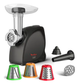 HV4 Successor, Hachoir à viande, 2000 W, 7 en 1, Fabriqué en France, Noir