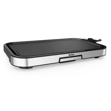 Giant Plancha XL Inox, 12 personnes, Cuisson saine, Thermostat 5 niveaux, 250°C