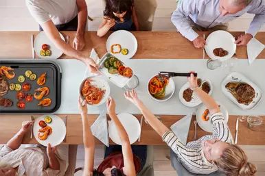 Giant Plancha XL Inox, 12 personnes, Cuisson saine, Thermostat 5 niveaux, 250°C