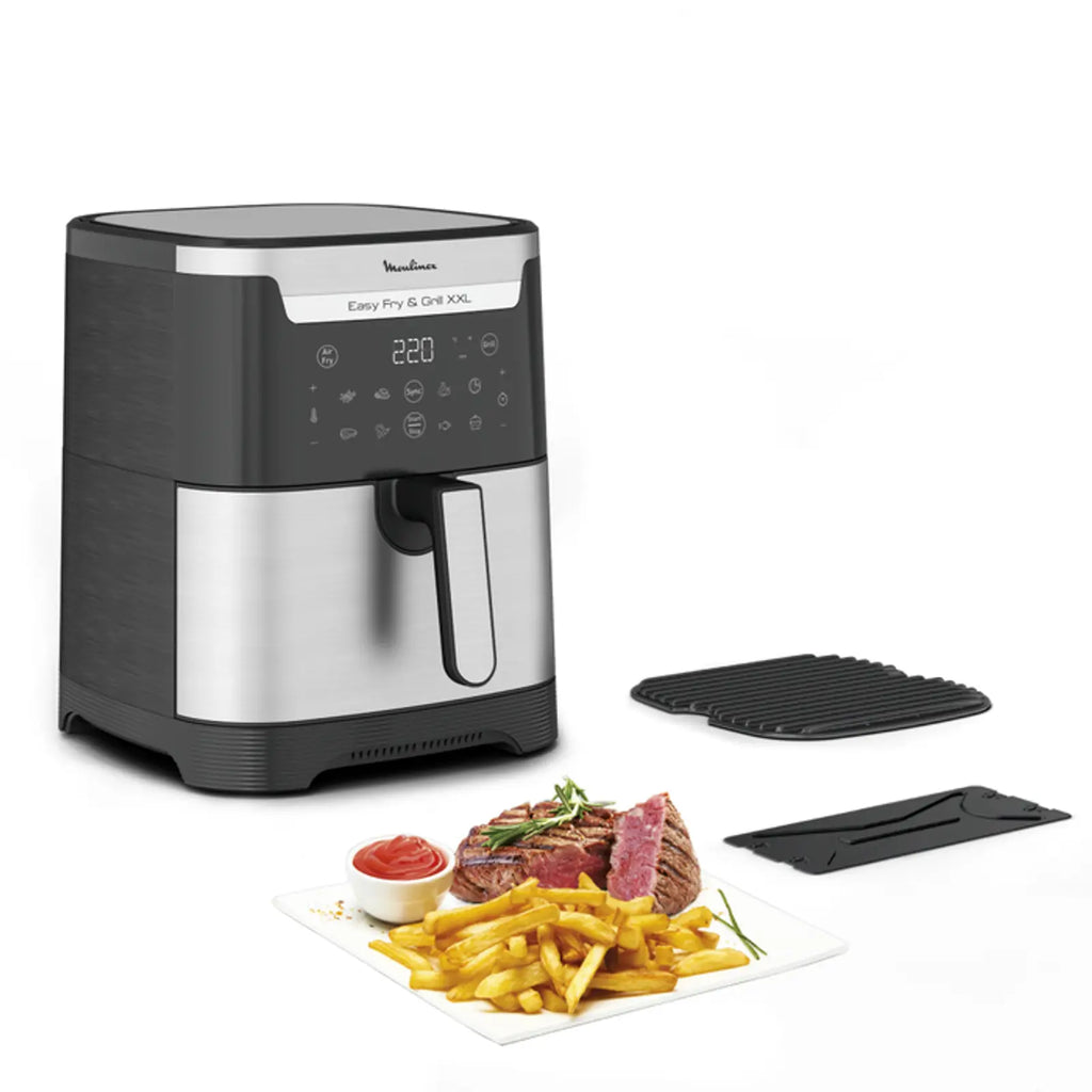 Moulinex Airfryer FRY & GRILL XXL 6,5 L, air fryer, grill, 8 prog., 2 zones cuisson