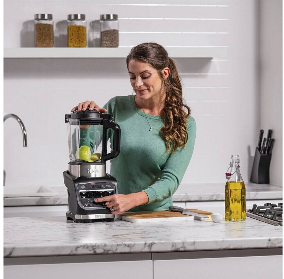 خلاط نينجا فودي المُسخّن بتقنية Auto-iQ - ١٠ برامج - ١٠٠٠ واط