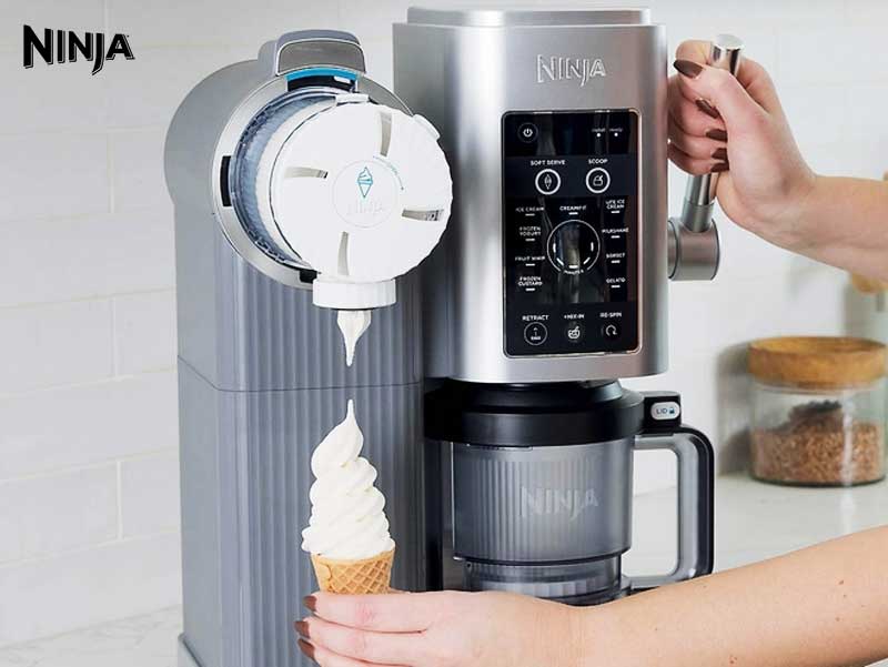 Ninja CREAMi Scoop & Swirl NC701 — Machine à Glace & Soft-Serve 13-en-1 " 13 millions 3000 DA "