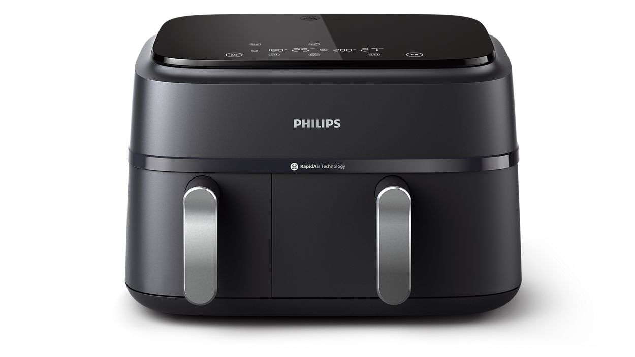 قلاية فيليبس الهوائية من سلسلة 3000 بسلة مزدوجة - تنوع وكفاءة لطهي صحي 